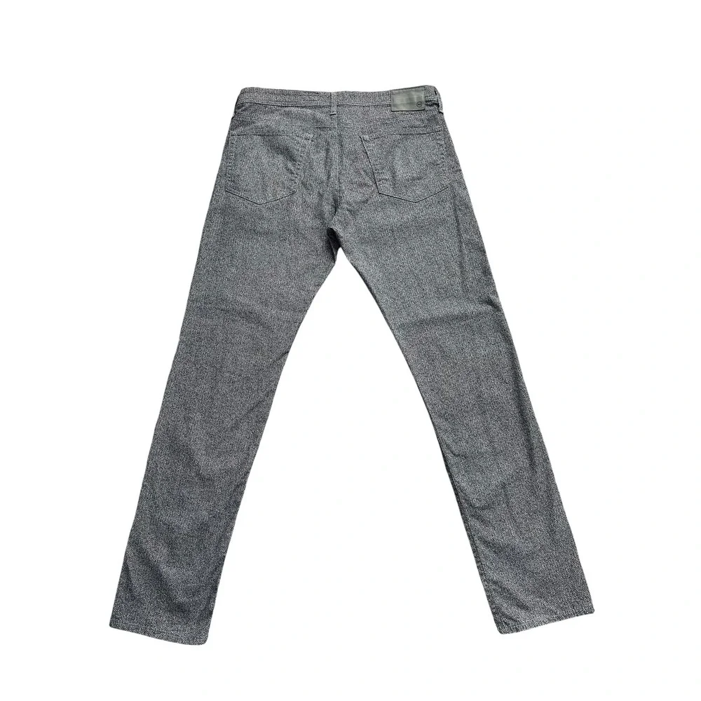 Preppy AG Adriano Goldschmied Tellis Modern Slim Jeans 36x34 Herringbone Grey